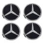 4 Centros Tapas Rin Para Mercedes Benz Clase B,c,cla,gl 75mm