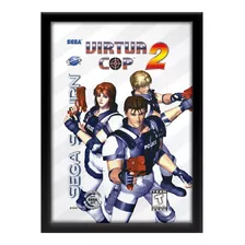 Quadro Capa Virtua Cop 2 Sega Saturn A3 33 X 45 Cm