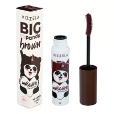 Máscara De Cílios Big No Panda Brown Vizzela Cor Marrom