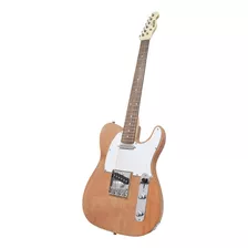 Guitarra Eléctrica Onas Tl Telecaster De Lenga Natural Wood Laca Con Diapasón De Palo De Rosa