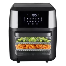 Fritadeira Air Fryer 3 Em 1 Forno Desidatra 12 Litros 1800w Cor Preto 110v