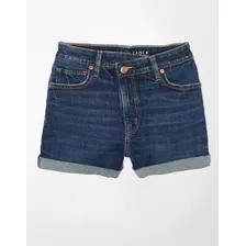 Mom Short Mezclilla Dark Waves American Eagle Mujer