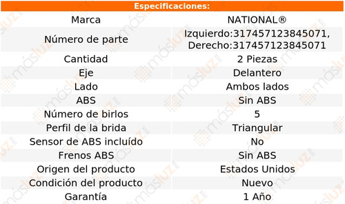 2- Mazas Delanteras Sin Abs Pontiac Torrent 2006 National Foto 4