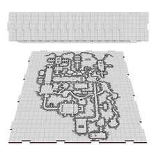 Grid Modular Riscável 16 Peças Mega Dungeon 7x7