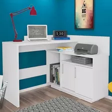 Mesa Escrivaninha Mega Office Branco - Olivar Móveis