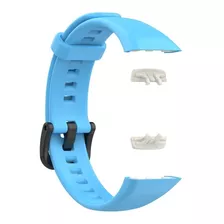 Pulseira De Silicone Para Huawei Band 6 Colorida Cor Azul-claro