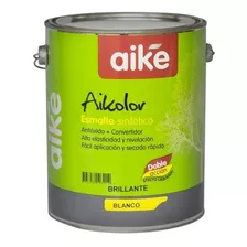 Pintura Esmalte Sintetico Aike 4 Lts Negro Mate - Satinado