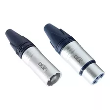 Kit 200 Plug Conector Xlr Datalink (100 Macho + 100 Femea)