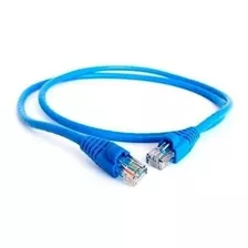 Patch Cord Wireplus 1 Mts Color Azul Cat6 Certificado Pack 2