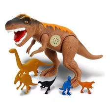 Figura Eletrônica - Tiranossauro Rex Com Som E Dinos - Marr