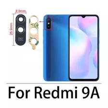 Vidrio Lens Cámara Trasera Xiaomi Redmi 9a + Adhesivo 