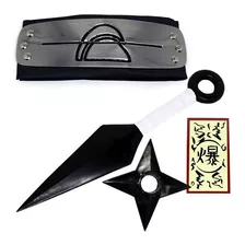 Kit Naruto - Kunai Naruto + Shuriken + Bandana Pedra Re K182