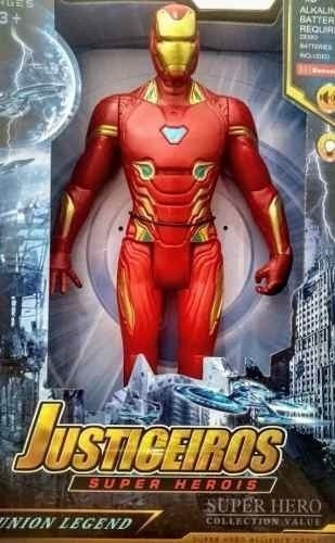 Boneco Homem De Ferro Articulado 30cm Avengers Vingadores