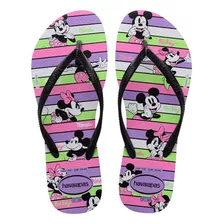 Chinelo Havaianas Minnie Infantil Sandália Slim Disney 