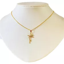 Colar Fé Banhado A Ouro 18k Feminino Religioso Gargantilha