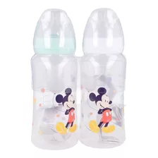 Set De 2 Mamaderas Disney Baby Mickey 350 Ml 
