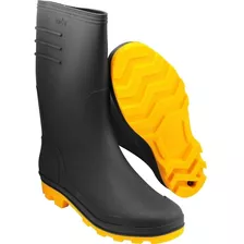 Bota De Pvc Galocha Motoqueiro Borracha Chuva Vonder Forrada