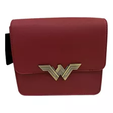 Bolsa Juvenil Wonder Woman Hermosa Acabado De Los Herrajes Metálico Color Rojo Color De La Correa De Hombro Rojo