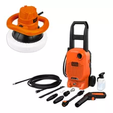 Hidrolavadora Alta Presión 1400w +pulidora 120w Black+decker