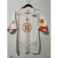 Camisa Holanda Euro 2004 Vs Suécia V. Nistelrooy 10 Oficial