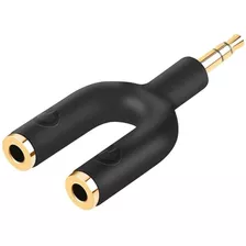 Adaptador Divisor De Auriculares Doble Jack 3.5 Mm