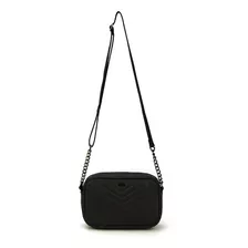 Bolsa Feminina Matelassê Gash Alça Transversal Clássica Cor Preto