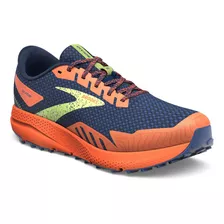 Tenis Brooks Divide 4 Hombre Azul/naranja