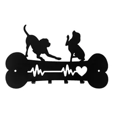 Porta Chaves De Parede Pet Cachorro Coração Corte Laser Dog