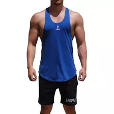 Playera Gym Tank Azul