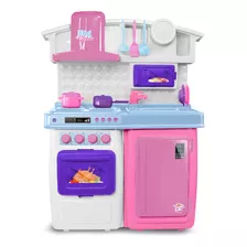 Brinquedo Cozinha Big Kitchen Pink 5557 - Roma Brinquedos