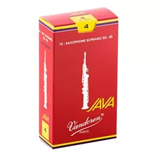 Cañas De Saxofón Soprano Sr304r Java Red De Fuerza 4;...