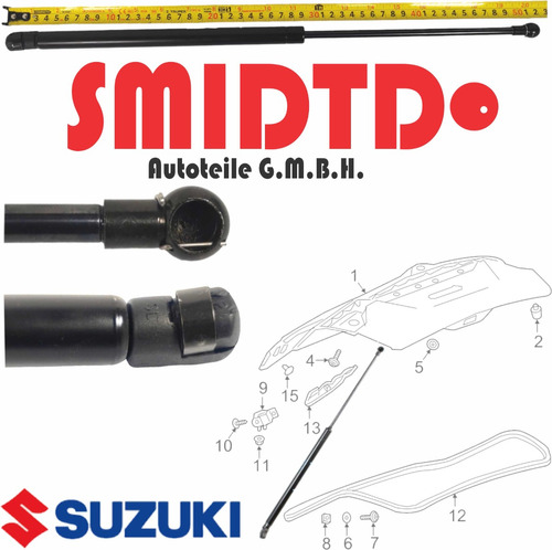 2 Amortiguadores De 5a Puerta Suzuki Swift 07-17 52 Cm Foto 4