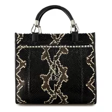 Bolsa Mujer Cuadra Bod0dph Taormina Piton Negro