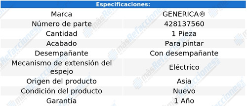 Espejo Retrovisor Lateral Cadillac Srx 2010-2016 Electrico Foto 2