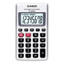 Calculadora De Bolso 8 Dígitos Casio, Prata, Hl-820va-s4-dp