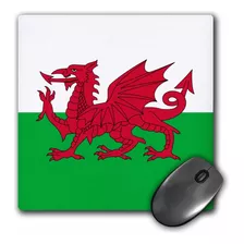 3drose 8 X 8 X 0 25 Inches Gales Galés Dragon Y Bandera