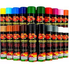 Tinta Lukscolor Spray Diversas Cores Multiuso Brilho E Fosco