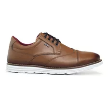 Sapato Masculino Derby Casual Confortável Moderno Sola Macia