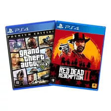 Combo Gta 5 Premium Edition + Red Dead Redemption 2 Ps4