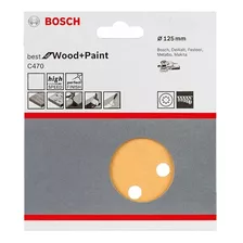 Lija Exentrica/rotorbitales Bosch 125mm Madera+pintura X5un.