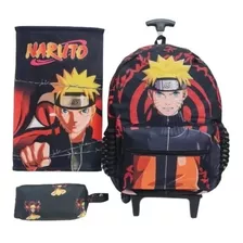 Mochila Naruto Rodinhas Escolar Infantil Menino