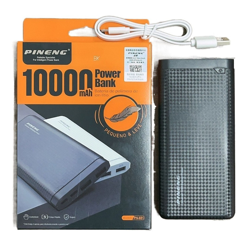 CARREGADOR PORTÁTIL UNIVERSAL POWER BANK PEINING 10.000MAH WUP-931