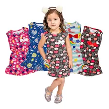 Kit Com 4 Vestidos Juvenil Menina 10 12 14