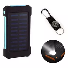 Banco De Energia Solar Impermeável 20000mah 2 Portas Usb