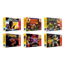 10 Caixas De Cartucho Nintendo 64 N64 + Berço Reposição