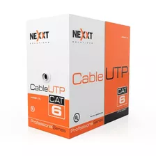 Bobina De Cable Nexxt Cat6 Revestimiento Tipo Cm 100 Metros