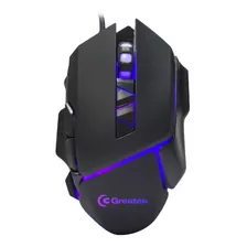 Mouse Greatek Gamer Zeus, Com Led Rgb Ajustavel, 7 Botoes, 3200dpi