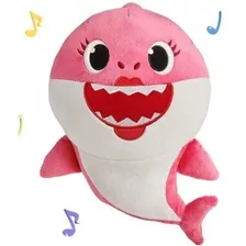 Pelúcia Baby Shark Musical 25 Cm Rosa