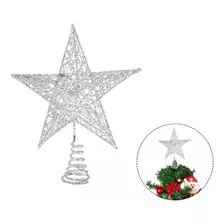 Estrella Para Árbol De Navidad Decoración Navideña Dorada