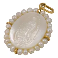 Medalla Madre Perla Virgen De Guadalupe